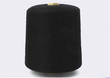 Κίνα Μαύρο βαμμένο οργανικό νήμα βαμβακιού που αναπαράγεται για το πλέξιμο που προσαρμόζεται προμηθευτής