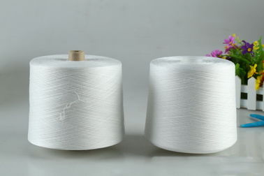 Κίνα Virgin Polyester Staple Spun Yarn Raw White Ne 30 / 1 Polyester Spun Yarn προμηθευτής